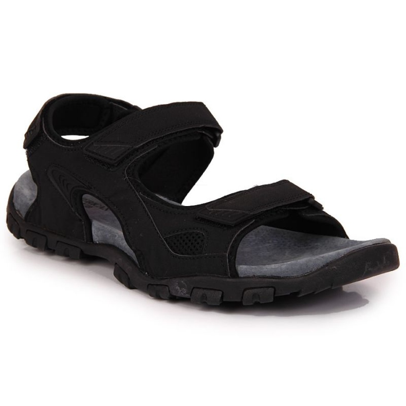 Sandali con velcro American Club M AM886 neri nero
