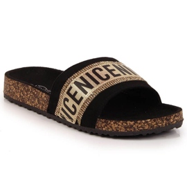Pantofole EVnto W EVE354 nere nero d'oro