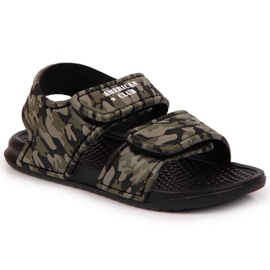 Sandali in schiuma di velcro American Club Jr AM881A mimetico verde