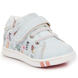 Scarpe sportive con velcro American Club Jr AM883B blu