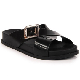 Ciabatte da spiaggia nere Meliski Zaxy JJ285055 nero