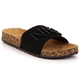 Ciabatte con perle eVento W EVE356A nero