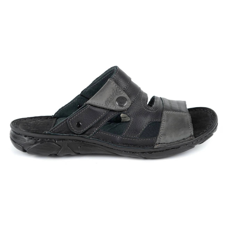 Olivier Ciabatte da uomo in pelle 460MP nere nero