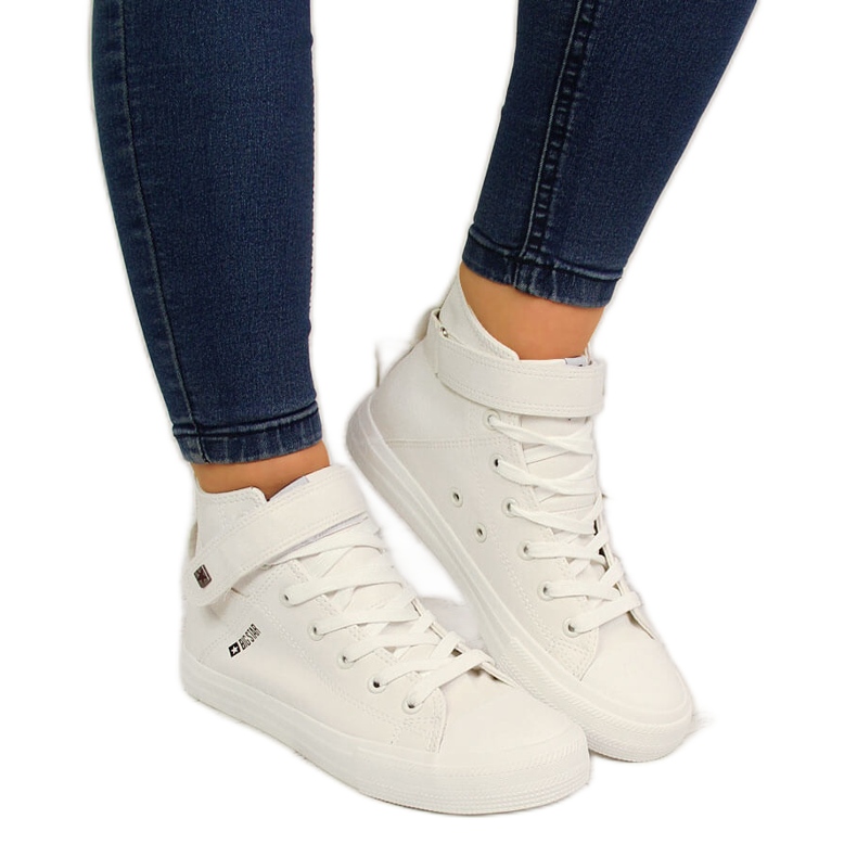Sneakers bianche in velcro Big Star V274541SS20 bianca