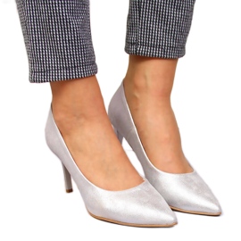 Spille Juma argento lucide d'argento