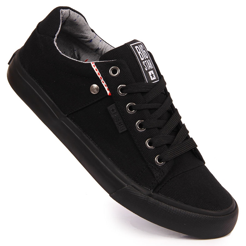 Sneakers basse nere in tessuto Big Star AA274513 nero