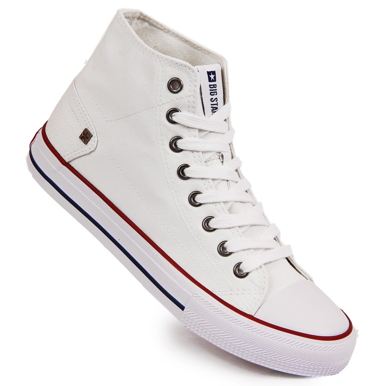 Sneakers alte bianche Big Star DD274332 bianca