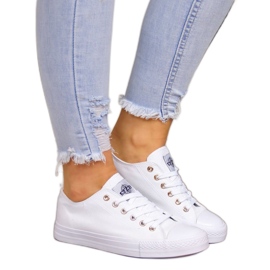 Sneakers basse da donna NEWS bianche bianco