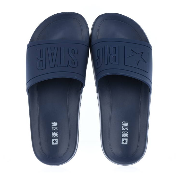 Ciabatte mare da uomo in gomma blu navy Big Star DD174688