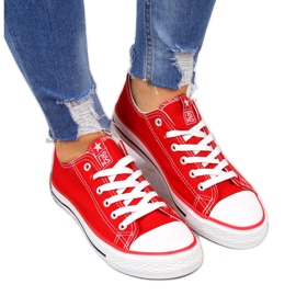 News Sneakers basse rosse in tessuto NOVITA' rosso