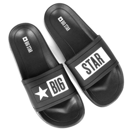 Ciabatte mare da uomo in gomma nera Big Star DD174699 nero