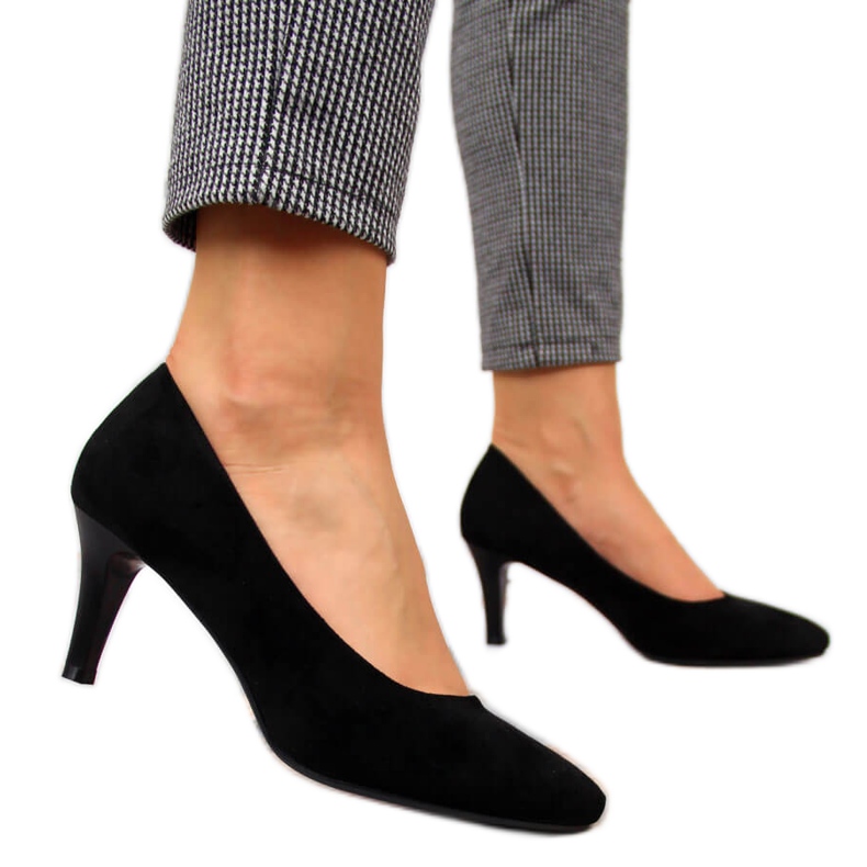 Décolleté Sergio Leone in camoscio nero