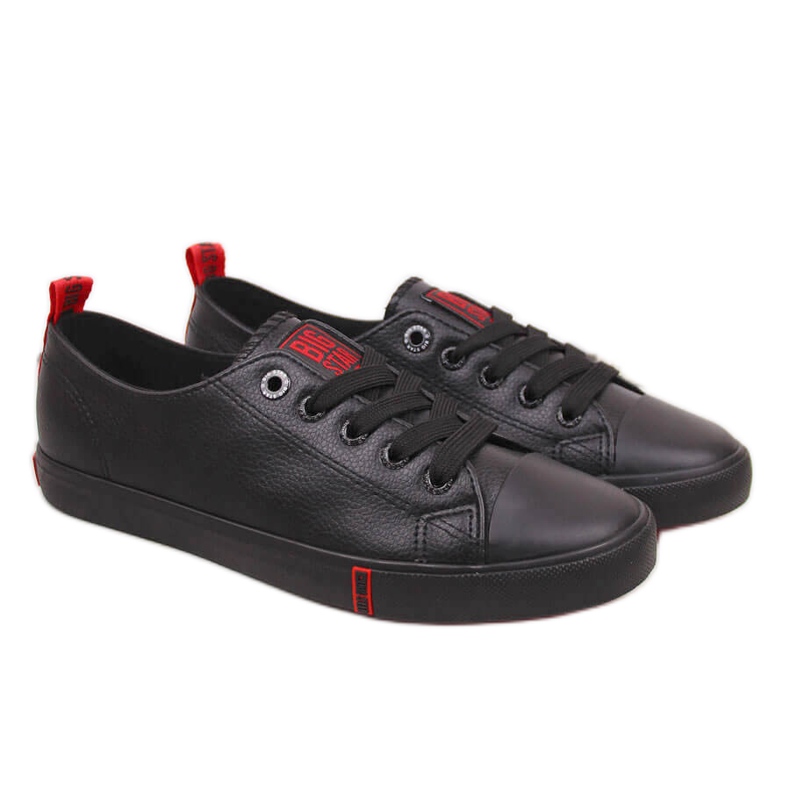 Low-top in ecopelle nera Big Star GG274007 nero