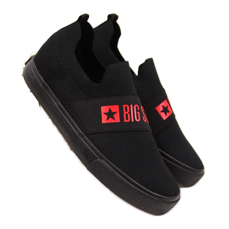 Sneakers slip on da donna nere Big Star FF274221 nere nero