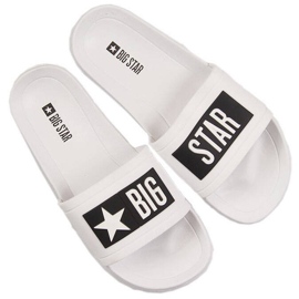 Ciabatte da piscina da uomo bianche Big Star DD174700 bianca