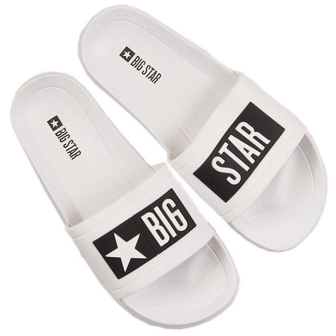 Ciabatte da piscina da uomo bianche Big Star DD174700 bianca
