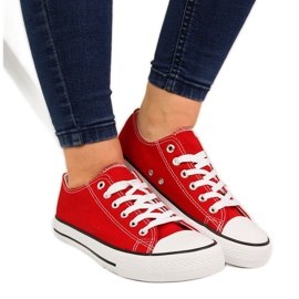 Sneakers basse Atletico in tessuto rosse rosso
