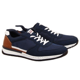 Scarpe sportive casual da uomo blu navy Rieker B5129