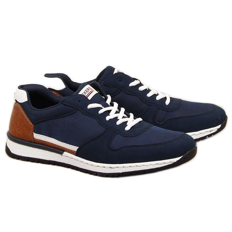 Scarpe sportive casual da uomo blu navy Rieker B5129