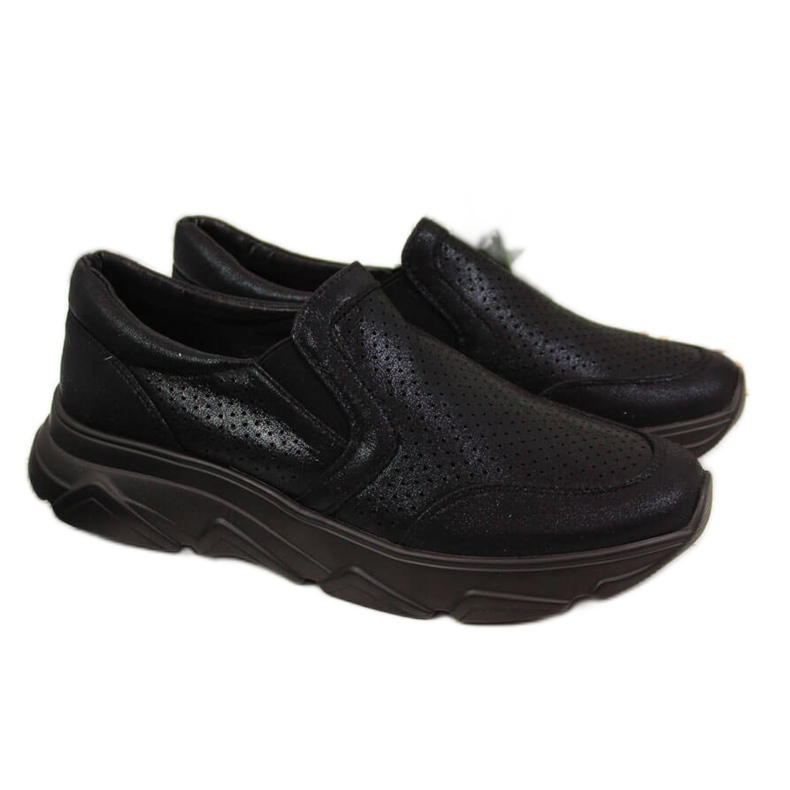 Scarpe slip-on sportive da donna Jezzi nere nero