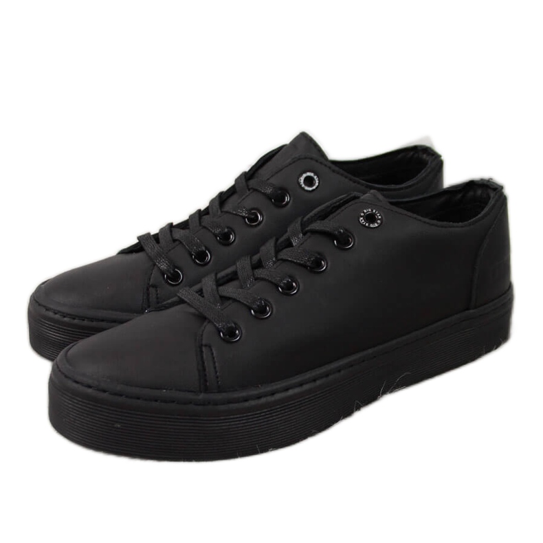 Sneakers basse da donna sulla piattaforma nere Big Star II274098 nero