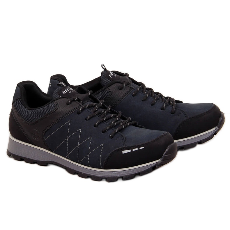 Scarpe da uomo blu navy Rieker B5720-01