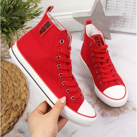 Sneakers in tessuto rosso Big Star JJ274128
