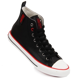 Sneakers alta in ecopelle nera Big Star JJ274131 nero
