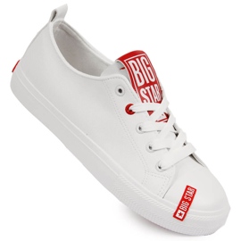 Sneakers basse in ecopelle bianche Big Star JJ274165 bianco