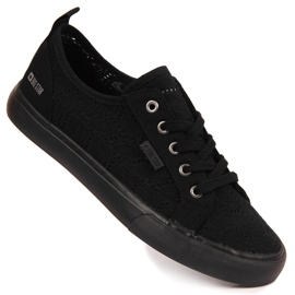 Low-top pizzo tessile nero Big Star JJ274064