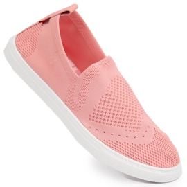 Sneakers slip on da donna rosa chiaro Big Star FF274A606