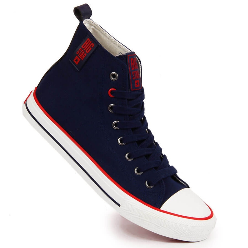 Sneakers Big Star in tessuto blu navy JJ274125