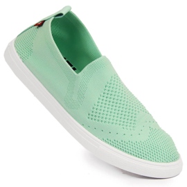 Sneakers slip on da donna Big Star FF274A604 color menta verde