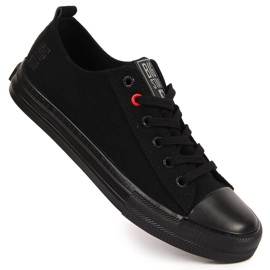 Sneakers basse in tessuto tutte nere Big Star JJ274003 nero