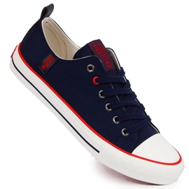 Sneakers basse in tessuto blu navy Big Star JJ274121
