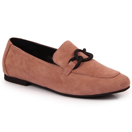Scarpe signorili con catena rosa sporco Laura La.Fi