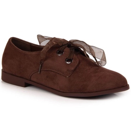 Scarpe da donna in camoscio marrone Laura La.Fi
