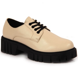 Scarpe da donna sulla piattaforma beige Laura La.Fi