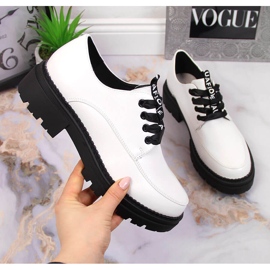 Stivali da donna con plateau boots, bianco Laura La.Fi