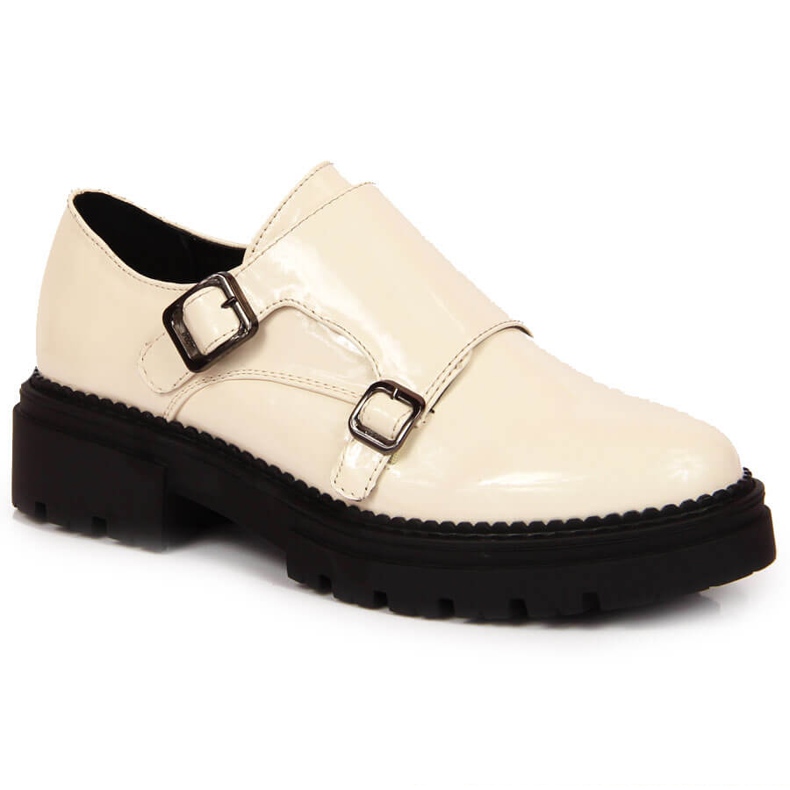 Scarpe platform laccate beige Laura La.Fi