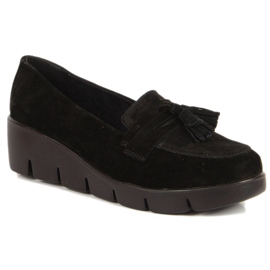 Mocassino da donna in pelle Filippo nero