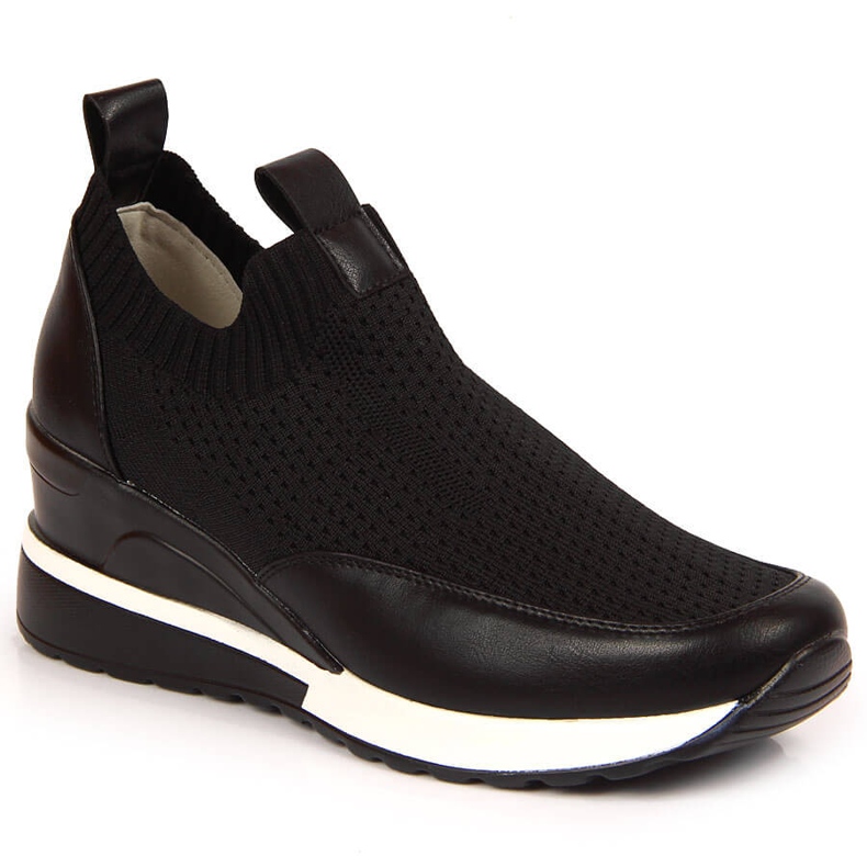 Scarpe con zeppa nere da donna Potocki nero