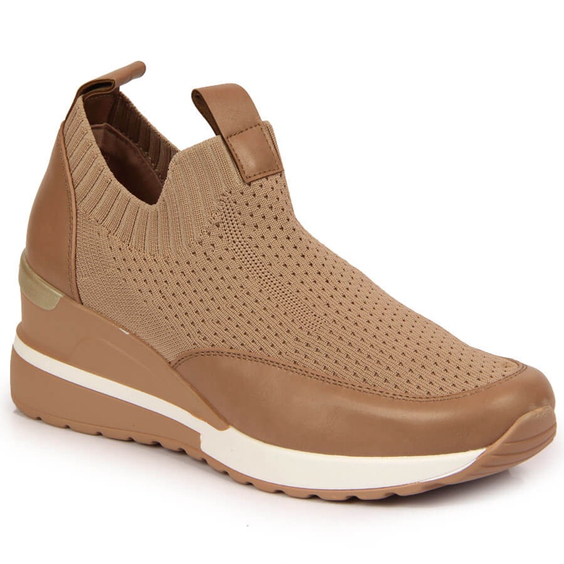 Scarpe con zeppa beige da donna Potocki