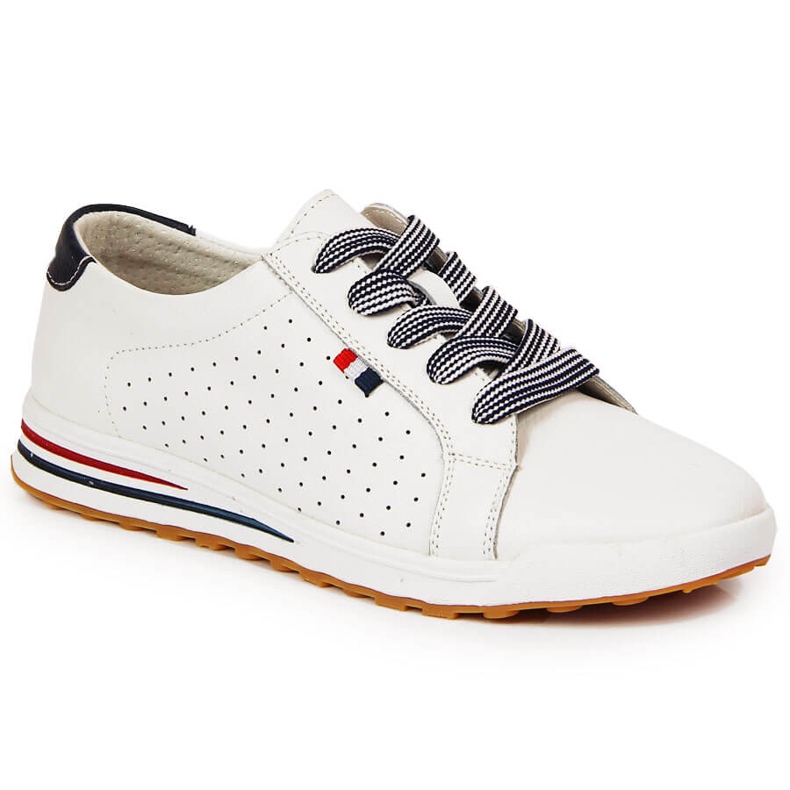 Sneakers da donna in pelle bianca Filippo