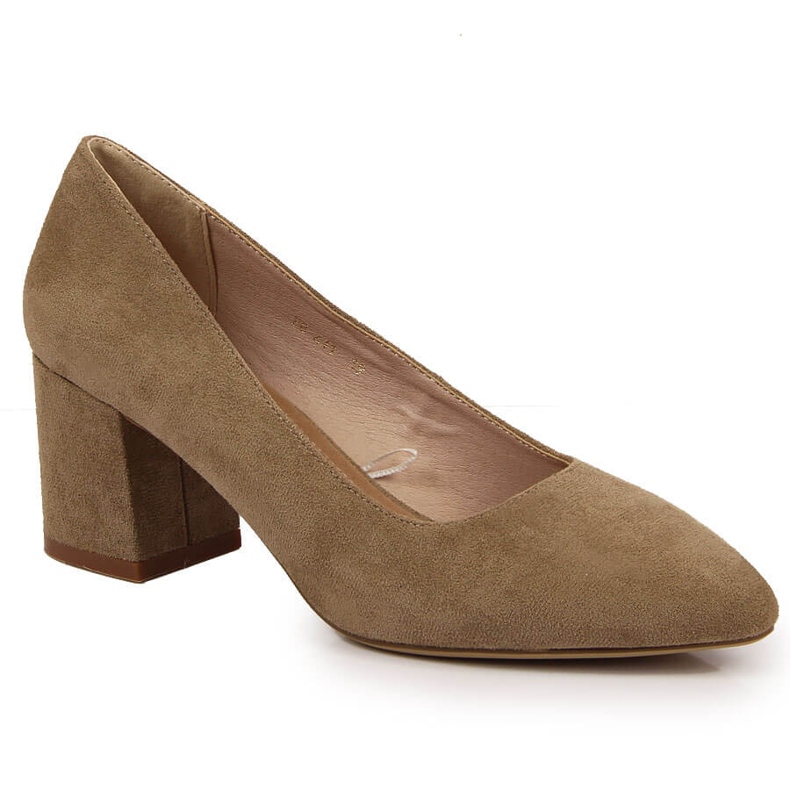 Décolleté in camoscio beige Sergio Leone