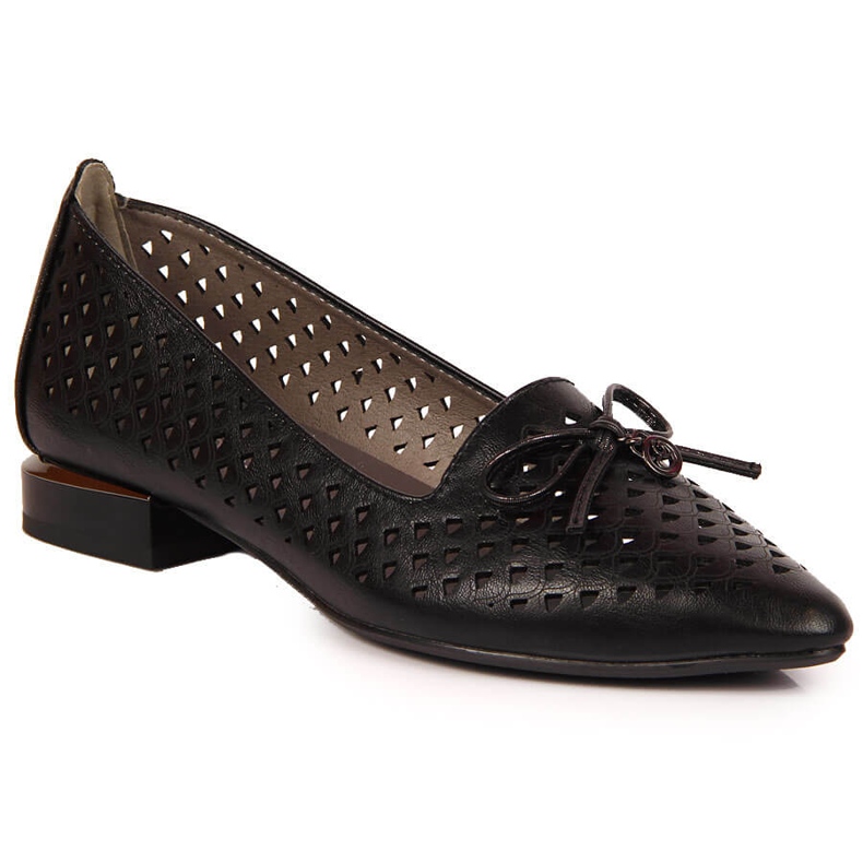 Scarpe Jezzi da donna traforate, a punta, nere nero