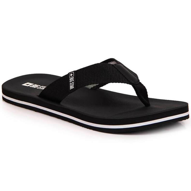 Infradito da uomo nero Big Star JJ174519