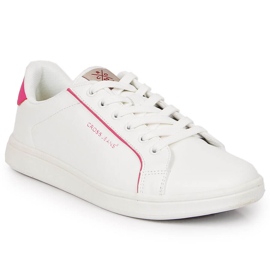 Sneakers da donna bianche con Cross Jeans in ecopelle JJ2R4024C bianco