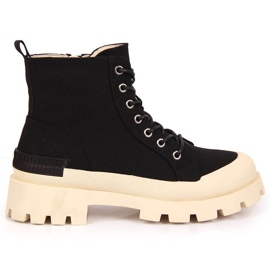 S.Barski Sneakers da donna DA nere sulla piattaforma nero