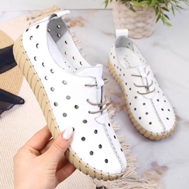 Scarpe comfort traforate Artiker bianche bianco